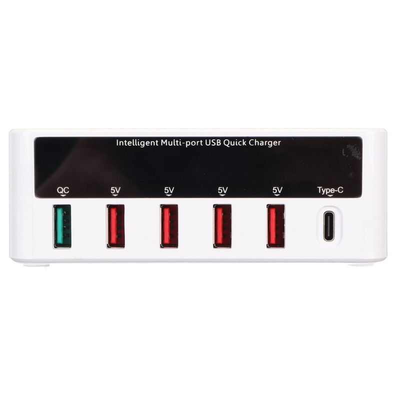 USB Fast Charging Station Wireless Multi Port 6 Ports 50W
