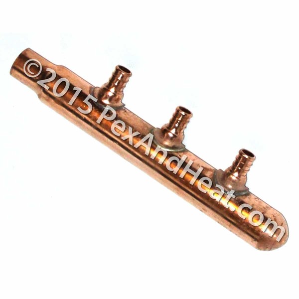 Vilmark PEX Manifold 3/4"" Inlet 1/2"" Outlet 3-4-6 Port Closed