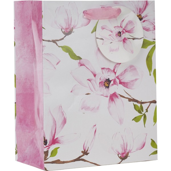 Jillson Roberts 6-Count Small 7.5" x 6" x 3" All-Occasion Gift Bags, Magnolia ST159.1