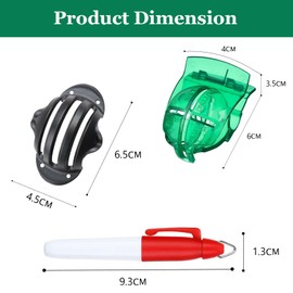 Yoolly Golf Ball Markers, Golf Ball Line Marker Alignment Kits, 2 Pack Golf Ball Liner Template and 4 Pieces Golf Ball Markers. Suitable for Men Women Outdoor Golf Training
