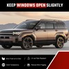 ISINLASSO Tape-On Rain Guards Compatible with Hyundai Santa FE 2024