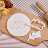 Mothers Day Cookie Cutters with Plunger Stamps Handle Detailed 3.5"