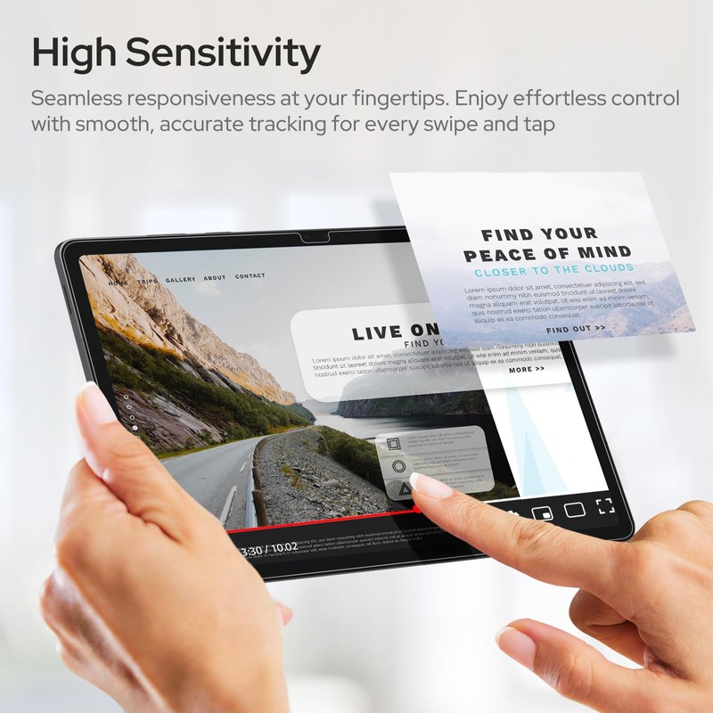 MOBDIK 2 Pack AR Screen Protector for Galaxy Tab S11