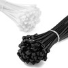 MutecPower Cable Ties 50 cm Long Black & White Nylon
