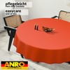 ANRO Oilcloth Tablecloth, Washable, Oilcloth, Garden Tablecloth, Outdoor, Indoor, Round,