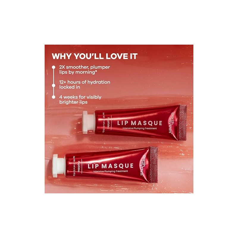 Earth Rhythm Bálsamo Labial Lip Masque Con Péptidos Que Nutre,