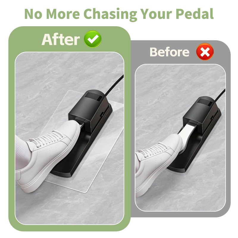 Non-Slip Piano Sustain Pedal Mat – Premium Clear Keyboard Sustain