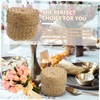 MAGICLULU Handmade Woven Straw Flower Basket for Valentines Storage Box