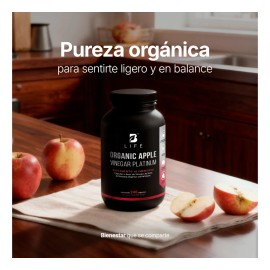 Vinagre de Manzana Orgnico con 240 Cpsulas  Frmula Platinum con 1500 mgporcin, Cultivo La Madre, Ligereza, Sin Sabor Fuerte y Ms Cpsulas  Hombre y... 