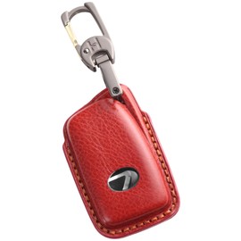 [smasol] Lexus Key Case, NX Lexus, Key Cover, RX Key Cover, UX Key Case, Genuine Leather, Luxury Design, Smart Key Case, Lexus, Red (2nd Generation Key)