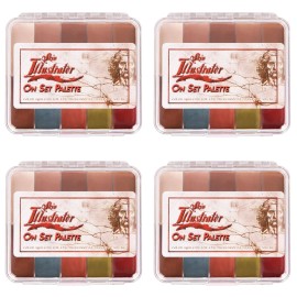 Premiere Products Inc. 4 Pk Skin Illustrator On Set Fleshtone Mini Palette SFX Pro Makeup Tattoo Cover