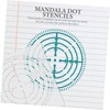 Operitacx 4 Sheets Decorative Stencils Decorative Mandala Dot Templates Painting