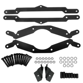 HECASA Heavy Duty Steel 3"Lift Kit + Sway Bar Quick Disconnect Set Compatible with 2007-2014 Polaris RZR 800 Suspension Lift Black