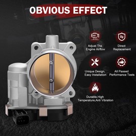 ASTOU OEM S20009 Throttle Body Compatible for 2009 2010 2011 for Buick Lucerne 2006-2011 for chevy Impala 2006 2007 2008 2009 2010 for Pontiac G6 Electronic Throttle Body replace 977008 TB1010 67-3002