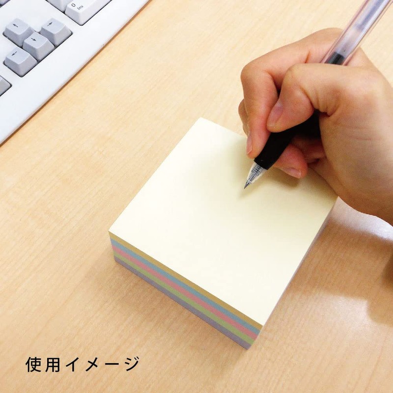 Ehime Paper MEMO-PBL400 Pastel Block Memo with Non-Slip Mat