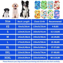 JpGdn 8PCS/Pack Dog Shirts Male for Small Dog Boy Sleeveless T Shirts Soft Stretchy Cats Doggie Puppy Tank Top Tee Vest