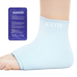 Ankle Ice Pack Wrap for Swelling, Reusable Foot Ice Pack Wrap for Swelling & Sprained Ankle Brace, Cold Therapy Compression Sleeve for Achilles Tendonitis,Plantar Fasciitis,Sprained,Pain Relie