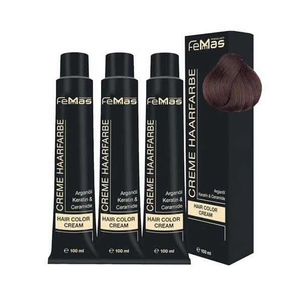 FemMas Haarfarbe 3x Mittelblond Schokolade Intensiv 7.99 I Professionelle Creme