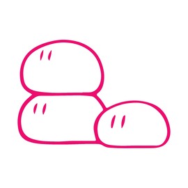 ANGDEST Clanvd Dang0 Clannad Dango (Pink) (Set of 2) Premium Waterproof Vinyl Decal Stickers for Laptop Phone Accessory Helmet Car Window Bumper Mug Tuber Cup Door Wall Decoration