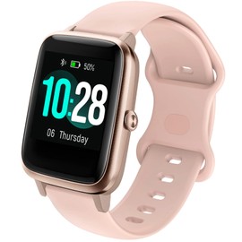 NewJourney ID205L Replacement Bands, 19mm Soft Silicone Band for Veryfitpro ID205, ID205L, ID205U, ID205S, ID205G, ID215G, ID216, SW020, SW021, SW023, YM205L, Uwatch3 GT Ufit Smart Watch (Pink)