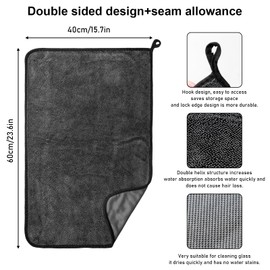 Behogan 5 Stück XXL 600gsm Shiny Bath Trockentuch | Shiny Wipes Tücher Original | 40x60cm Hochsaugfähiges Trockentuch Dusche | Premium Microfaser Wipes für Auto, Bad | Microfasertuch Auto