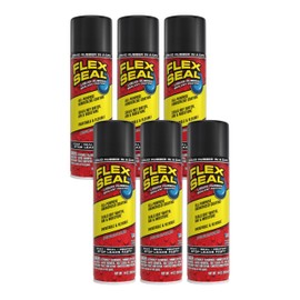 Flex Seal Spray Rubber Sealant Coating, 14-oz, Black (6 Pack)