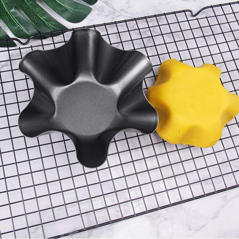 Abgream Tortilla Pan Set - 6 Pack Carbon Steel Non-Stick