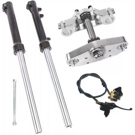 Unbranded 25" Front Fork Suspension Triple Clamp Axle Pit Bike SSR 70 110cc 125cc Coolster