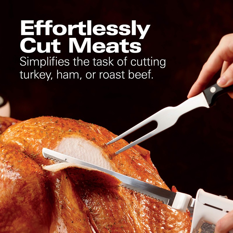 Hamilton Beach Electric Knife Set for Carving Meats, Poultry, Bread,