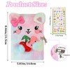 YankMooM Cat Secret Diary with Lock for Girls, Tie-Dye Kids