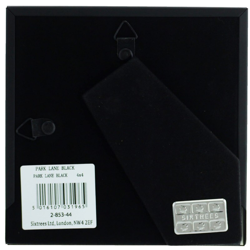 Sixtrees Park Lane 285344(MIF) Black Metal 4x4 inch Photo Frame