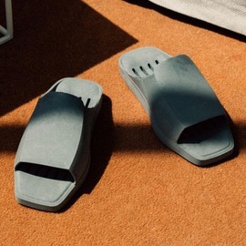 Household Square Non-slip Quick-Drying Bathroom Slippers Bathroom Slippers Green