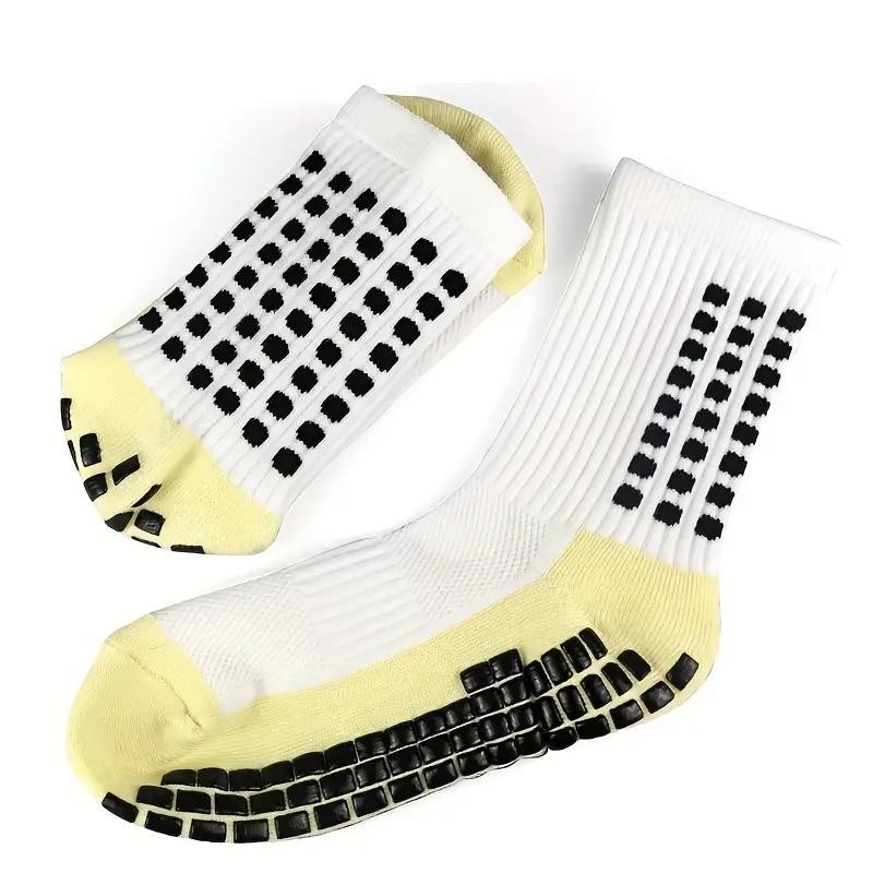 Soccer Grip Socks,Shin Guard Sleeves Set for Football Basketball for