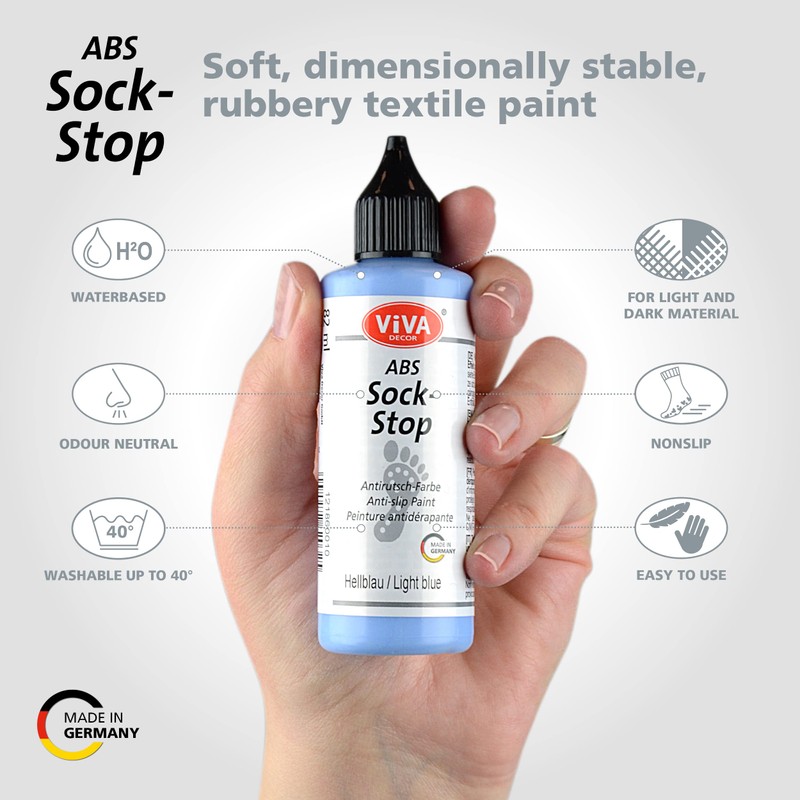 Viva Decor ABS Sock Stop (82 ml, Light Blue) Stopper