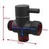 Shower Diverter Valve, G1/2 Inch Brass Shower Arm Shut-Off Valve