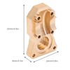 Brass Counterweight Diff Cover set for Axial SCX24 90081 for