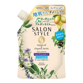 Kose Salon Style Conditioner (Air-In Smooth), Refill, 12.2 fl oz (360 ml)