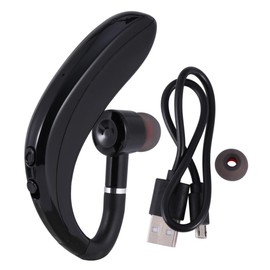 Operitacx Kabelloses Earphone mit Langanhaltender Akkulaufzeit Business ohrhaken Design für Fahren Workout und Freisprechanlage Kompatibel mit Meisten Geräten Leicht und Langlebig Schwarz