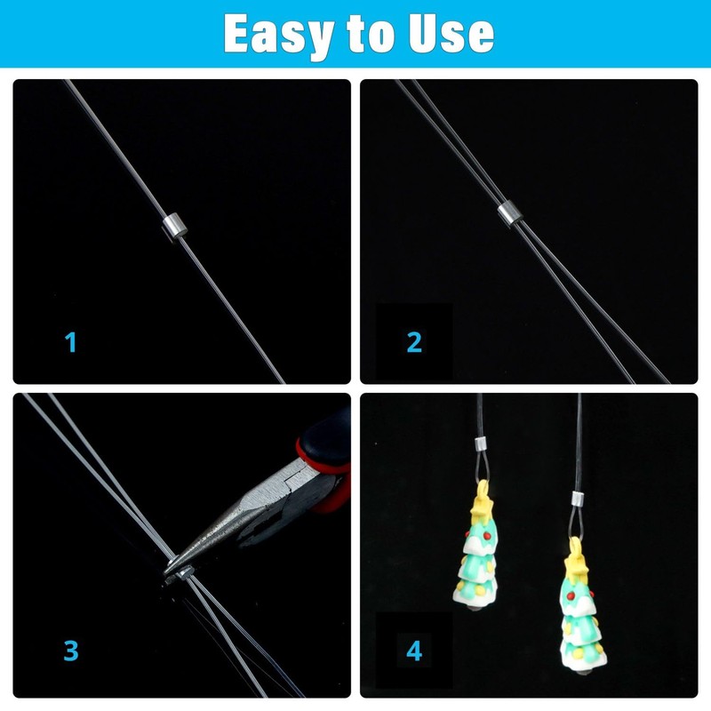 200 m Nylon Thread Clear Tear-Resistant 0.8 mm Polyamide Thread