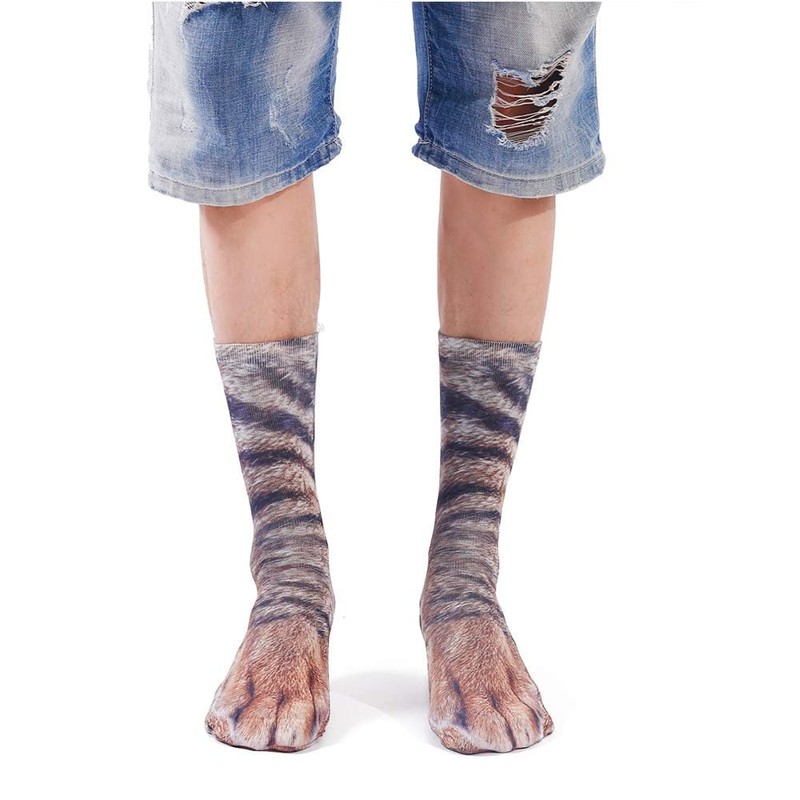 xywlwoer Animal Paw Socks Funny White Elephant Gifts for Adults,Novelty