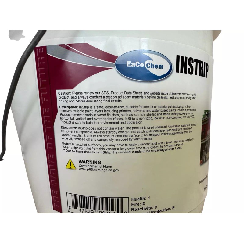 EaCo Chem InStrip - Remove Primer, Solvent, Water-Based Paint, Varnish