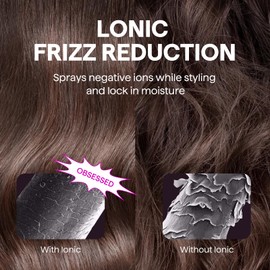 Wavytalk Updated Version Thermal Brush for Blowout Look, Blowout Express 1.5 Inch Ionic Thermal Round Brush Makes Hair Smoother Get Natural Curls, Dual Voltage, Easy to Use