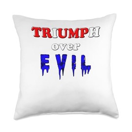 Good Trumps Evil Throw Pillow