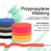 CooBigo Polypropylene Webbing Strap 3/4" Durable Poly Strapping 12 Yards