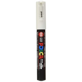 uni PC1M.1 Mitsubishi Pencil, Water Based Pigment Marker, Posca, Extra Fine Point, White
