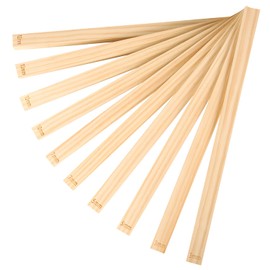 Pack of 10 Rolling Pin Guides, 5 Sizes Pottery Tools, Rolling Pin Guide Rods, Wooden Rolling Pin Guides for Pottery Polymer Clay Thickness Tool