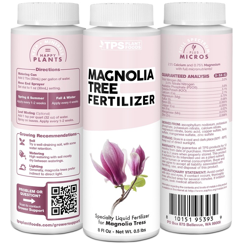 Magnolia Tree Fertilizer, Complete Liquid Magnolia Tree Plant Food, 1