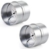 SOUJOY 2 Pack 4 Inch Backdraft Damper, One-Way Airflow Duct