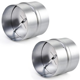 SOUJOY 2 Pack 4 Inch Backdraft Damper, One-Way Airflow Duct Damper, Draft Blocker, Insert Backflow Preventer for Dryer, Ducting in Range Hoods, Bathrooms Fans and Kitchen Fan