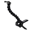 Elecom GoPro HERO10/9/8/7/6/5/MAX Gooseneck Clamp Mount, Black AC-MBGNCP01BK